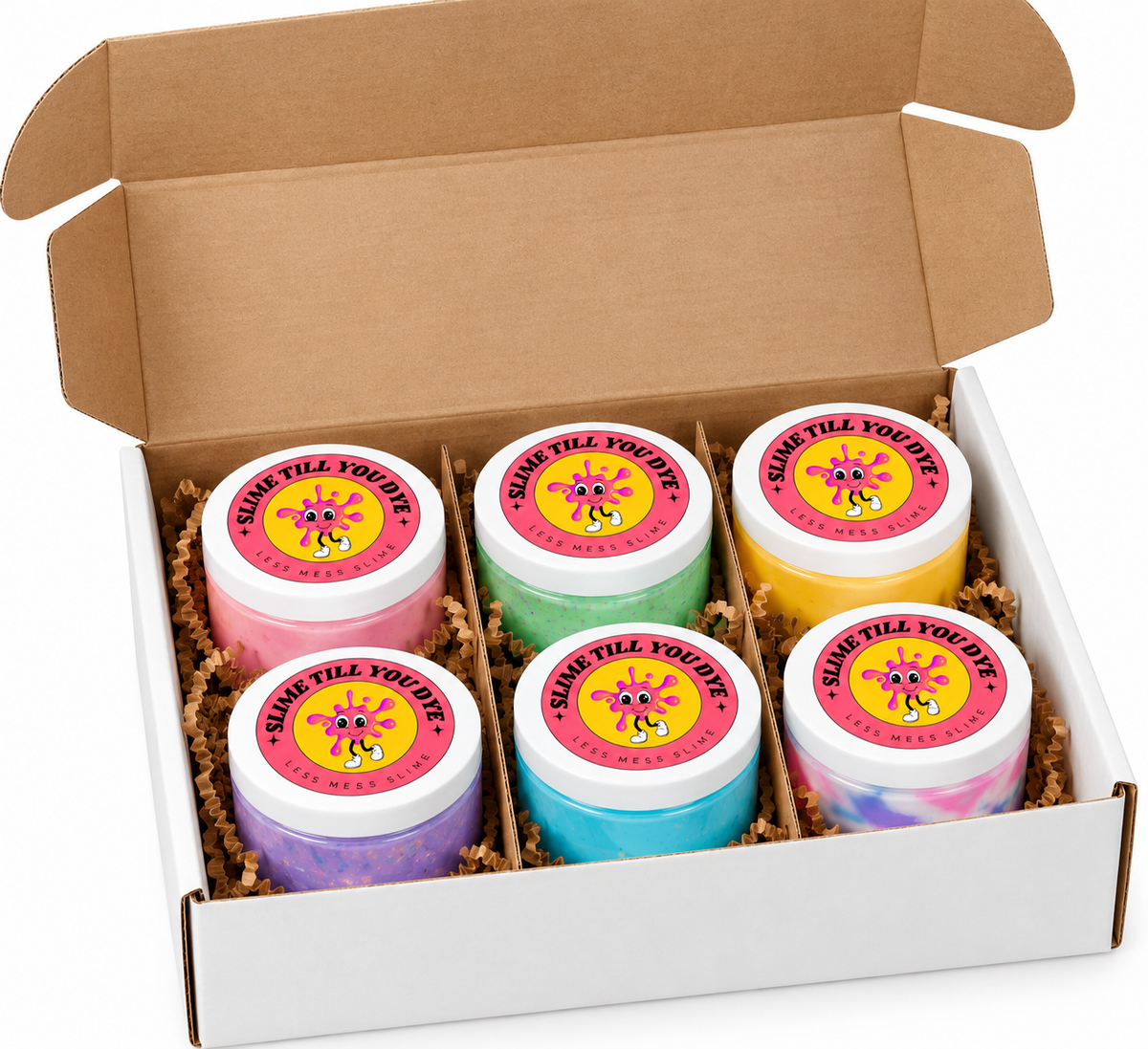 Party Pack – 6 Mini Slimes (2 oz Each)